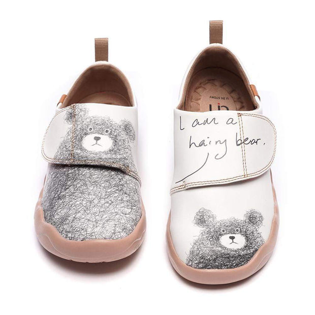 UIN Footwear Kid -Be with You- Cute Little Bear Kids Casual Shoes Canvas loafers