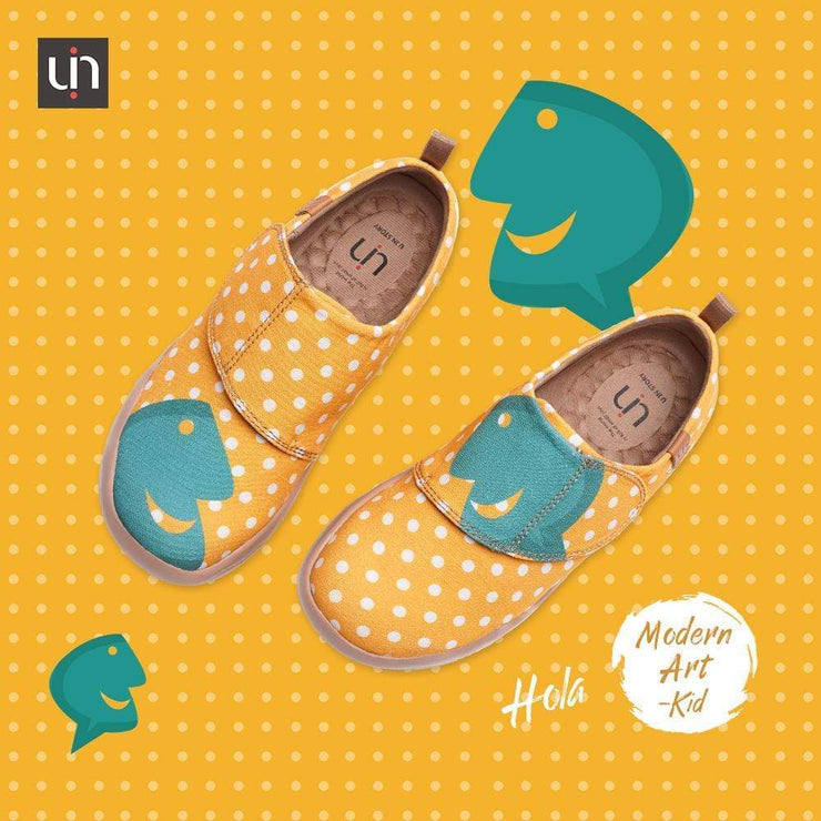 UIN Footwear Kid -Hola- Cute Dot Kids Canvas Shoes Canvas loafers