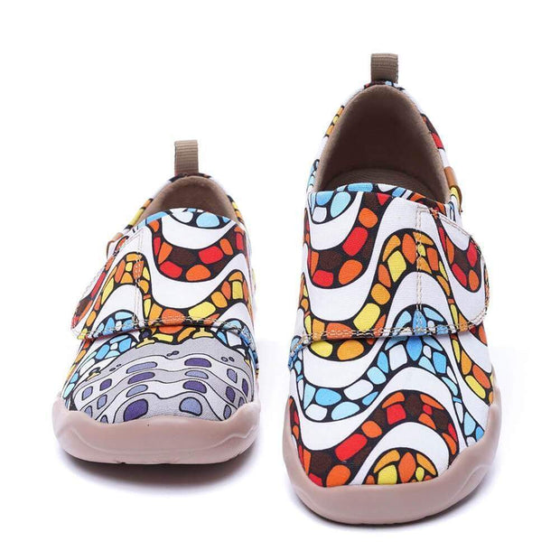 UIN Footwear Kid LA PEDRERA Kids Art Painted Canvas Shoes Canvas loafers