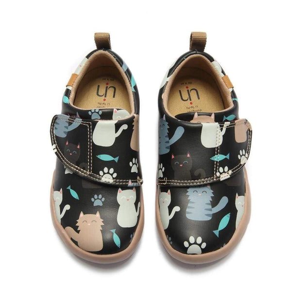 UIN Footwear Kid Lovely Cat Canvas loafers