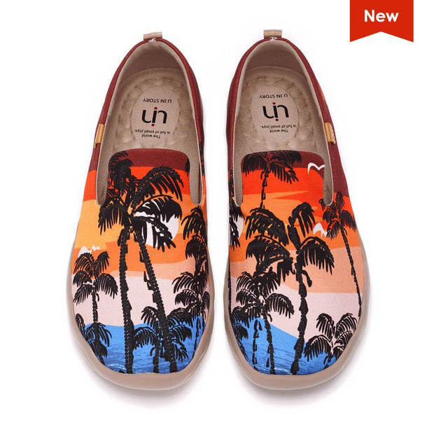 UIN Footwear Men Coconut Tree Canvas loafers