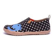 UIN Footwear Men Hola Male Dot Painted Flats Canvas loafers