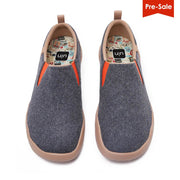 UIN Footwear Men (Pre-sale) Cuenca Deep Grey Wool Men Canvas loafers