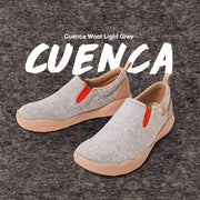 UIN Footwear Men (Pre-sale) Cuenca Light Grey Wool Men Canvas loafers