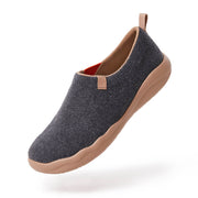 UIN Footwear Men (Pre-sale) Toledo II Deep Grey Wool Men Canvas loafers