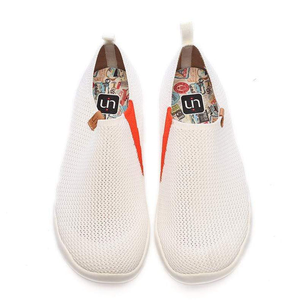 UIN Footwear Men Toledo-U KNIT White Canvas loafers