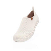 UIN Footwear Men Toledo-U KNIT White Canvas loafers