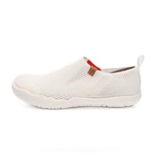 UIN Footwear Men Toledo-U KNIT White Canvas loafers