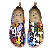 UIN Footwear Women Charming Cat Canvas loafers