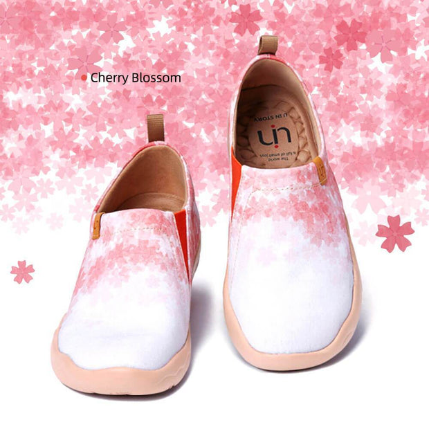 UIN Footwear Women Cherry Blossom Canvas loafers