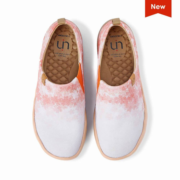 UIN Footwear Women Cherry Blossom Canvas loafers