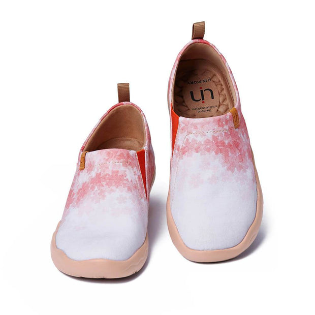 UIN Footwear Women Cherry Blossom Canvas loafers