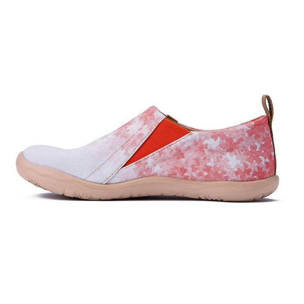 UIN Footwear Women Cherry Blossom Canvas loafers