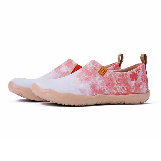 UIN Footwear Women Cherry Blossom Canvas loafers