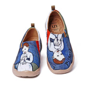 UIN Footwear Women Child with Dove Canvas loafers