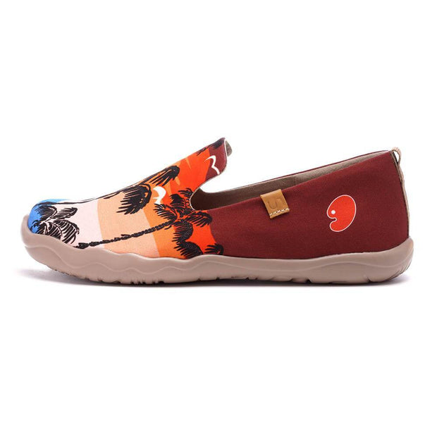 UIN Footwear Women Coconut Tree Canvas loafers