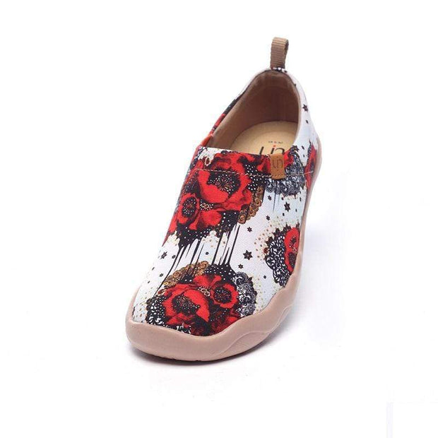 UIN Footwear Women Dazzling Papaver Canvas loafers