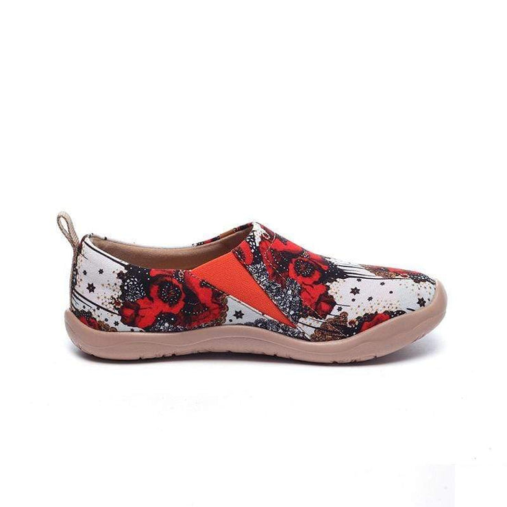 UIN Footwear Women Dazzling Papaver Canvas loafers