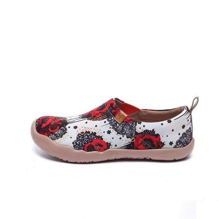 UIN Footwear Women Dazzling Papaver Canvas loafers