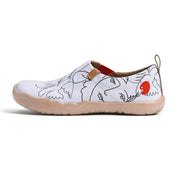 UIN Footwear Women Dove of Peace Canvas loafers