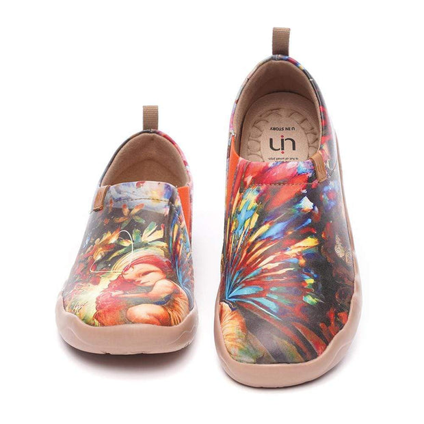 UIN Footwear Women Dreaming Butterfly Fairy Canvas loafers