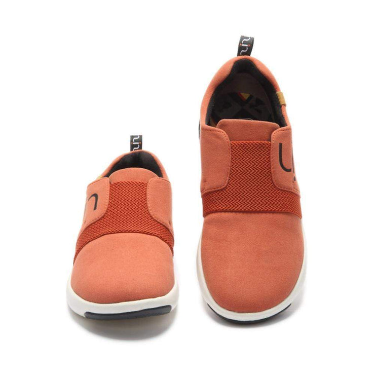 UIN Footwear Women Guyana Orange Canvas loafers