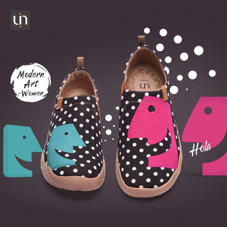 UIN Footwear Women -Hola- Classic Dot Female Canvas Shoes Canvas loafers