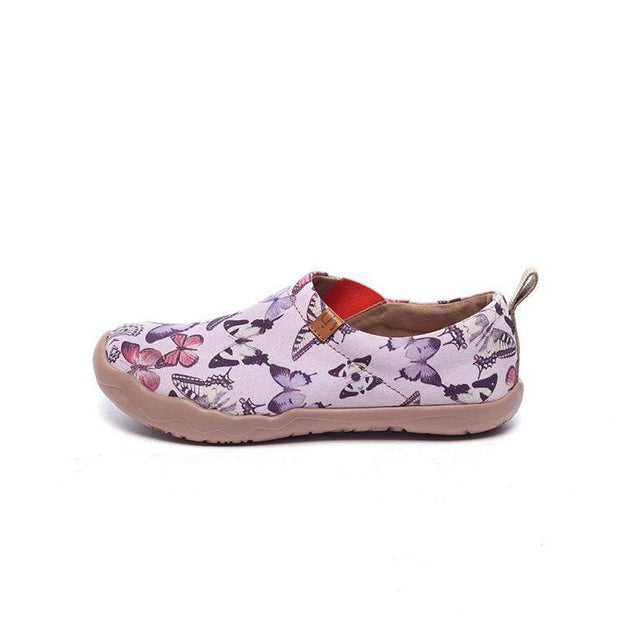 UIN Footwear Women In Pursuit of Purple Canvas loafers