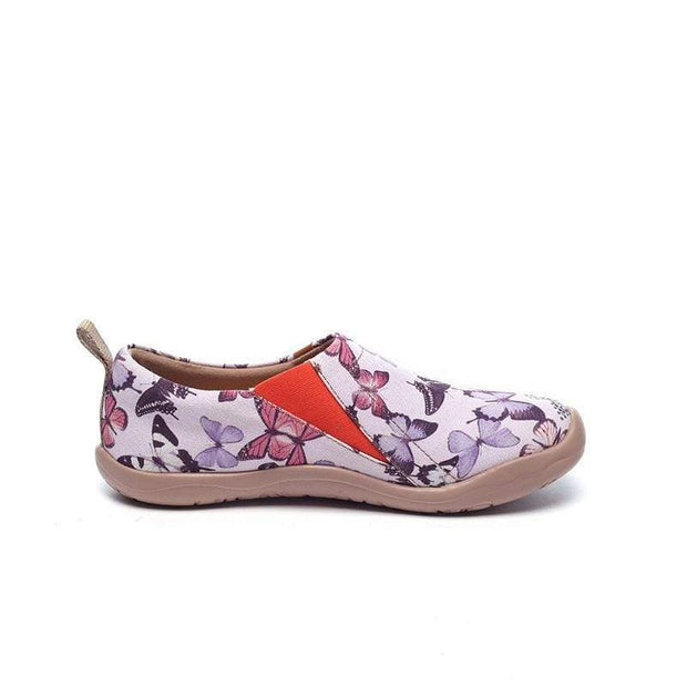 UIN Footwear Women In Pursuit of Purple Canvas loafers