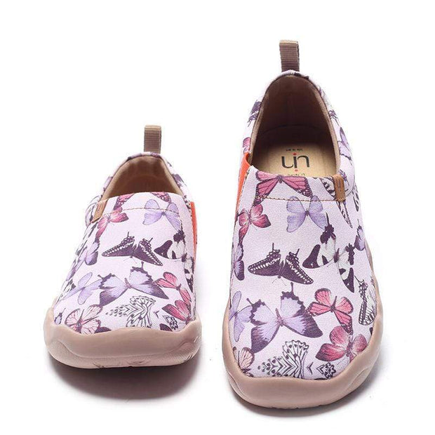 UIN Footwear Women In Pursuit of Purple Canvas loafers