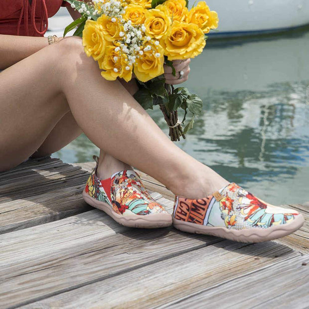 UIN Footwear Women “Monacan Girl” Artistic Lady Flats Canvas loafers