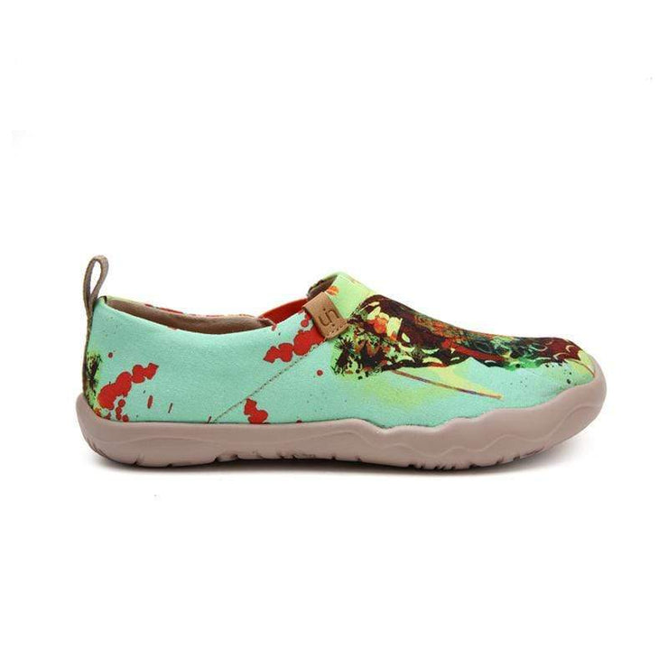 UIN Footwear Women Mottled Butterfly Canvas loafers