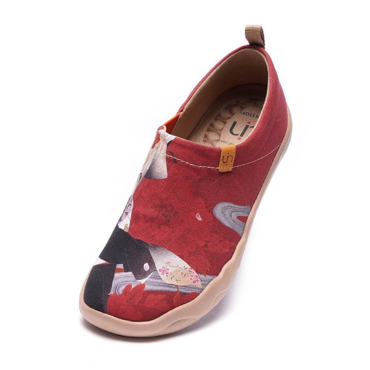 UIN Footwear Women -Nippon Beauty- Women Painted Fashion Travel Shoes Canvas loafers