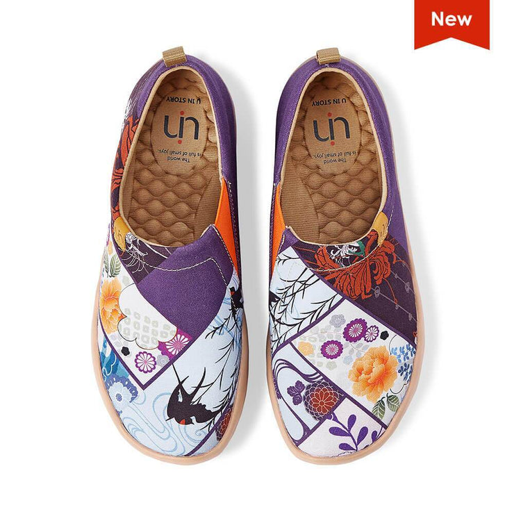 UIN Footwear Women Nippon Flora Canvas loafers