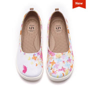 UIN Footwear Women Painted Butterflies Canvas loafers