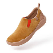 UIN Footwear Women (Pre-sale) Cuenca Khaki Cow Suede Women Canvas loafers