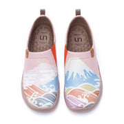 UIN Footwear Women -Spring in Mount Fuji- Women Art Painted Flat Shoes Canvas loafers