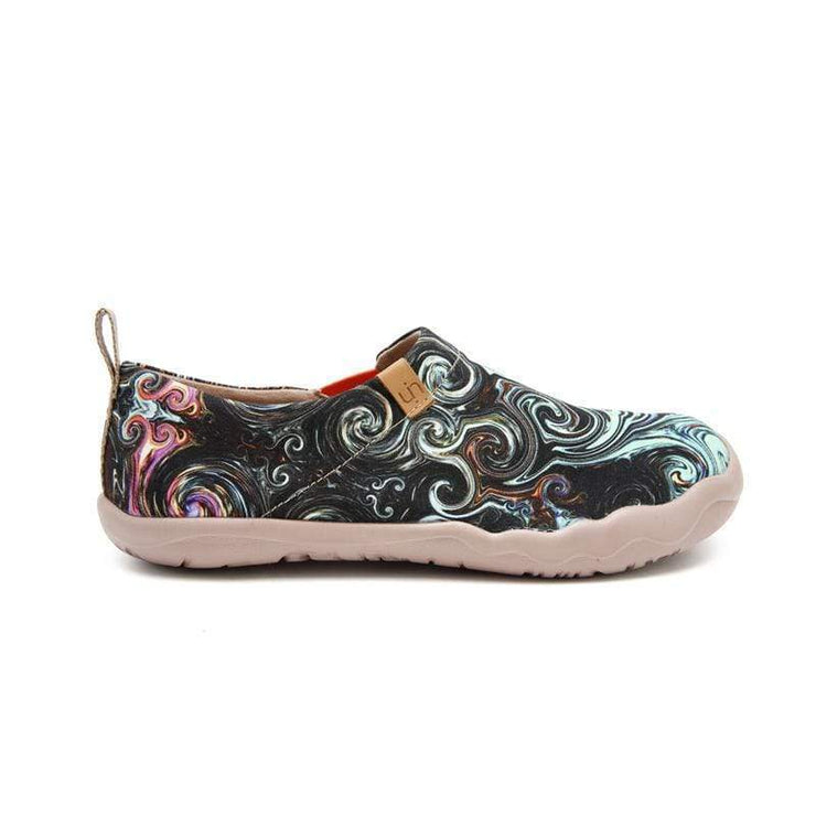 UIN Footwear Women Starry Night Canvas loafers