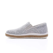 UIN Footwear Women Tijuana Grey Canvas loafers