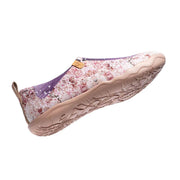 UIN Footwear Women -Under the Cheery Tree- Women Painted Slip-on Casual Shoes Canvas loafers